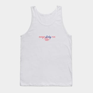 mango sticky rice - Thai red and blue - Flag color - with sketch Tank Top